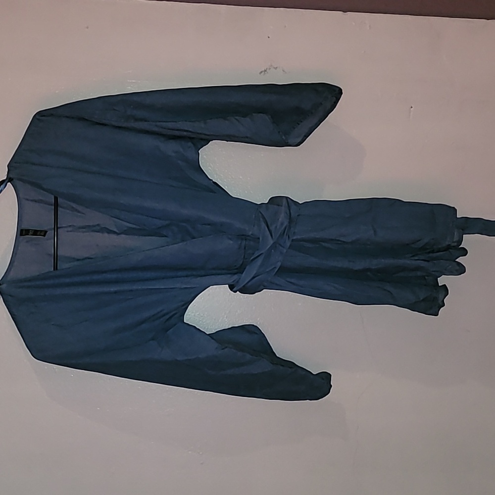 Zara Blue Long Sleeve Romper - Picture 3 of 8